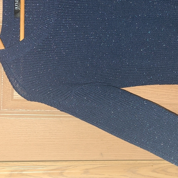 A.n.a Navy Blue Sweater With criss-cross details - Picture 2 of 5